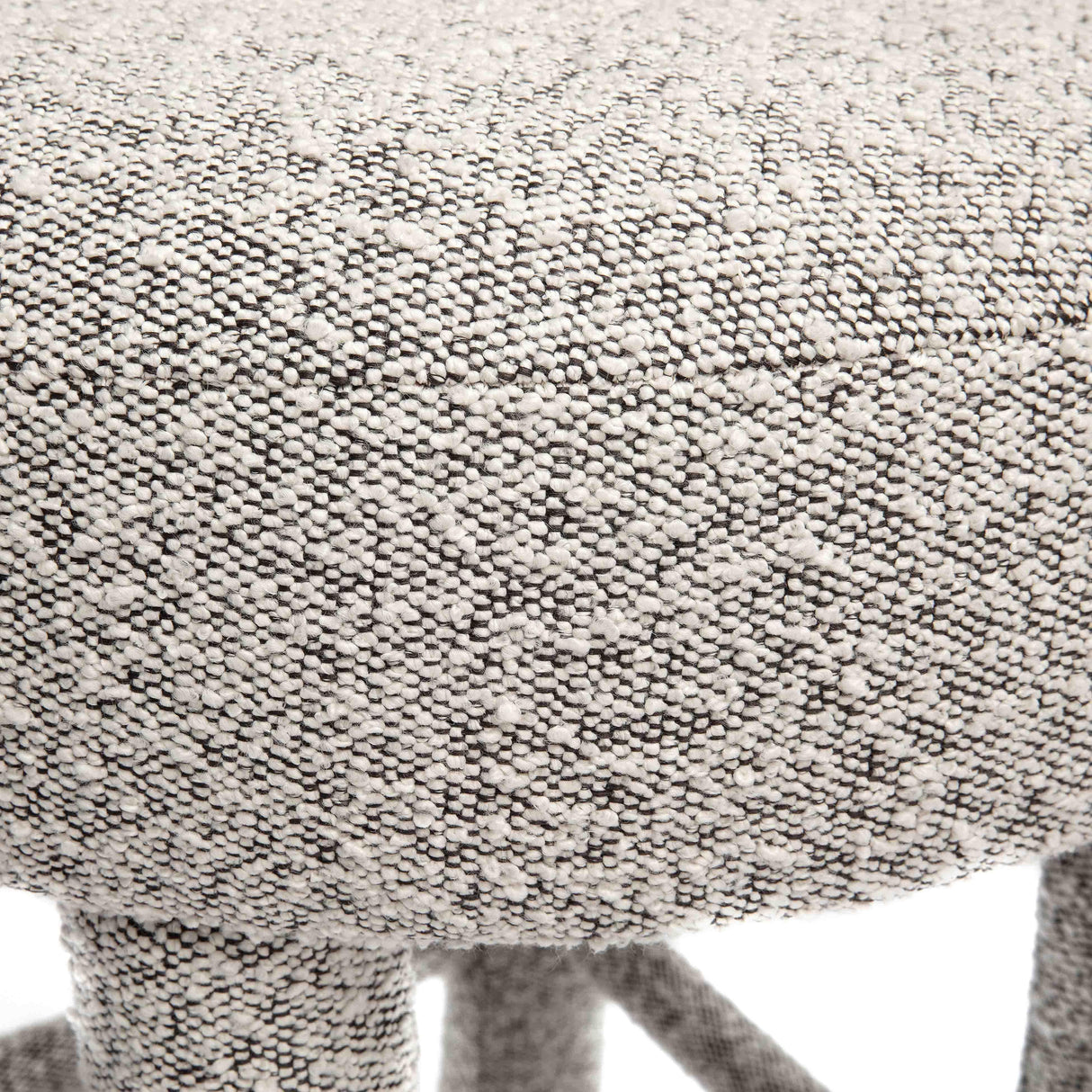 Carmel Black & White Performance Boucle Counter Stool by TOV Furniture at Eve Furniture