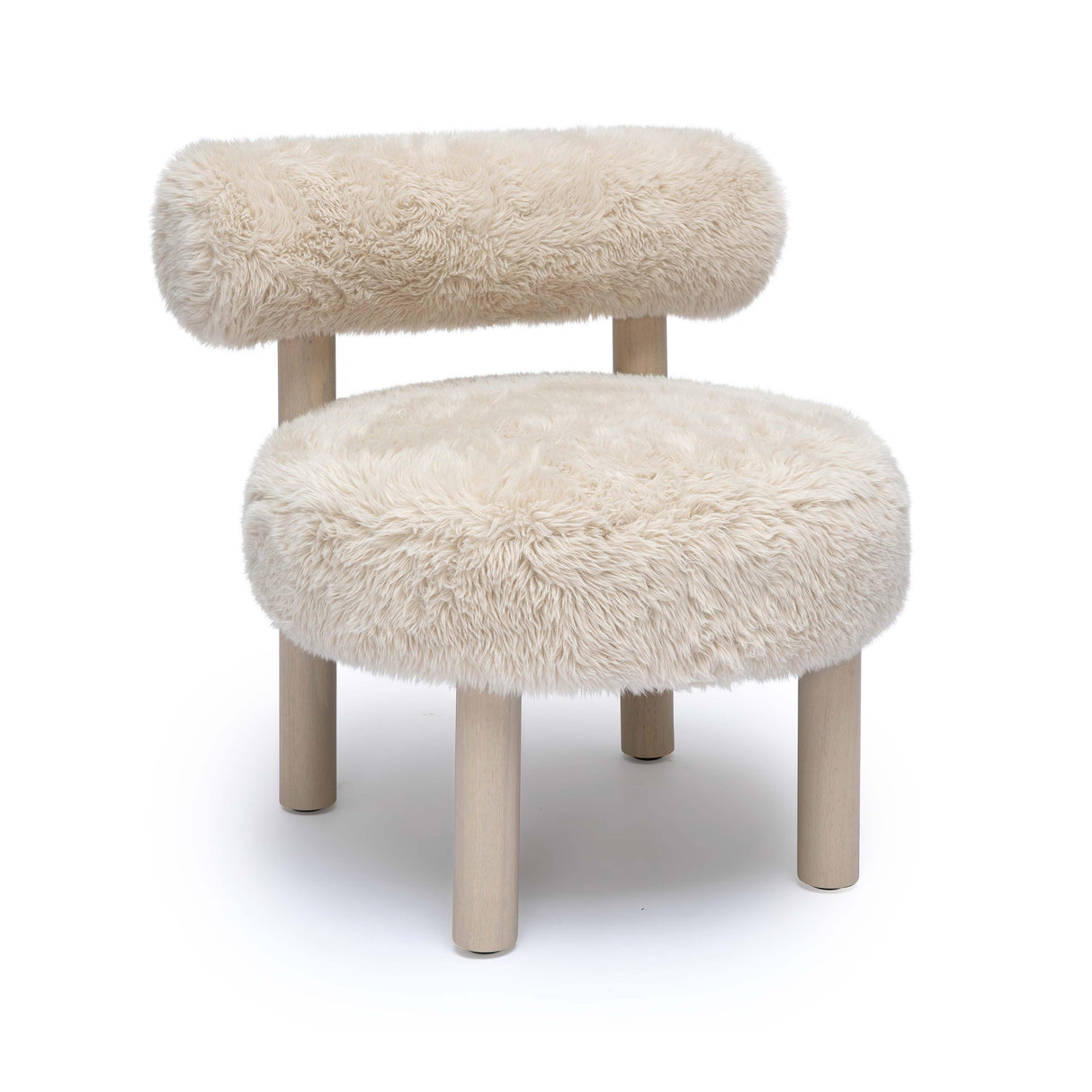 Carmel Vegan Shearling Accent Chair by TOV Furniture at Eve Furniture