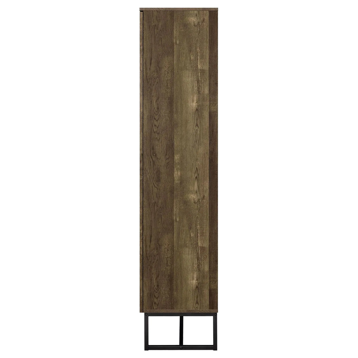 Carolyn Rustic Oak/Gunmetal 2-Door Accent Cabinet by Coaster at Eve Furniture
