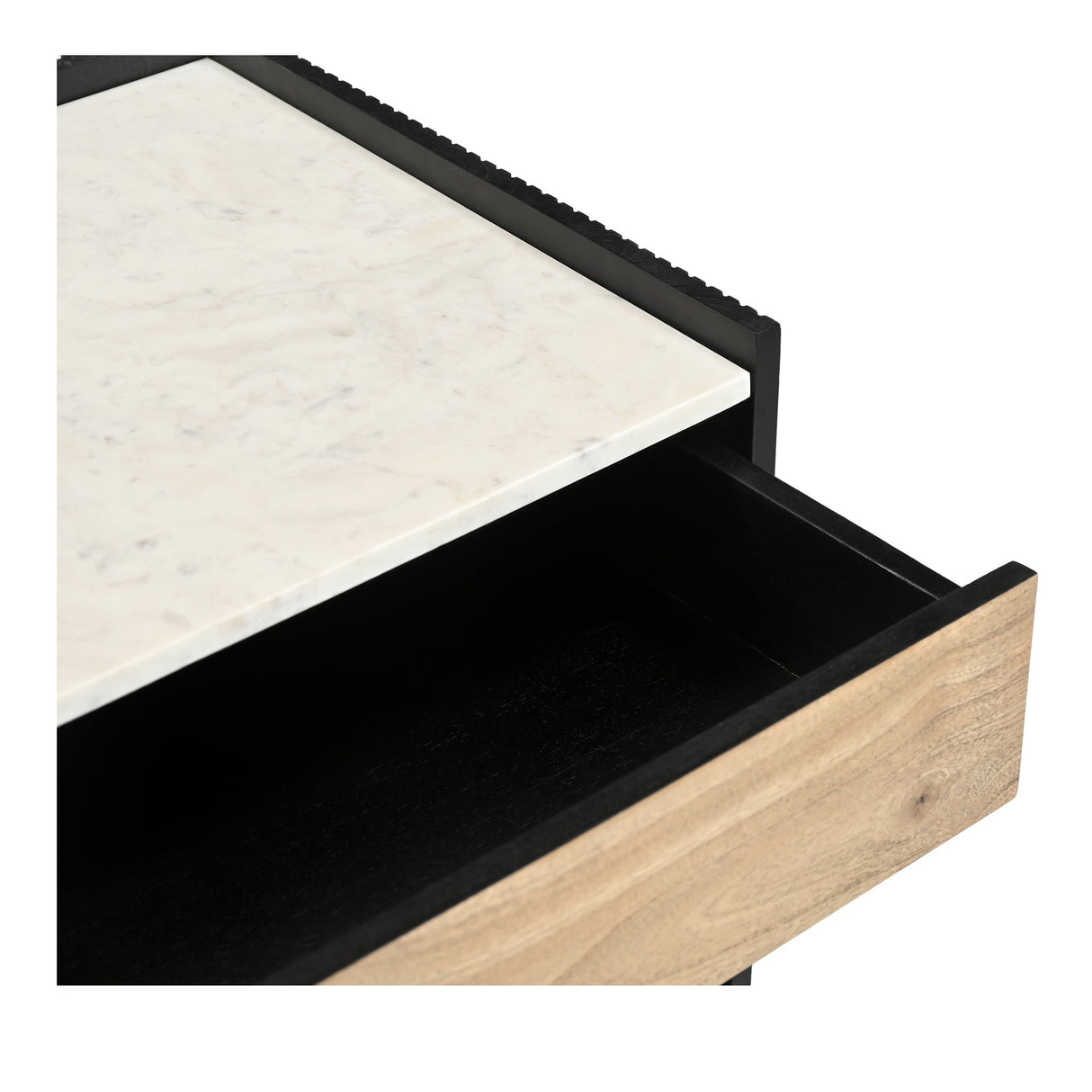 Carter Black Nightstand by Moe's Home at Eve Furniture