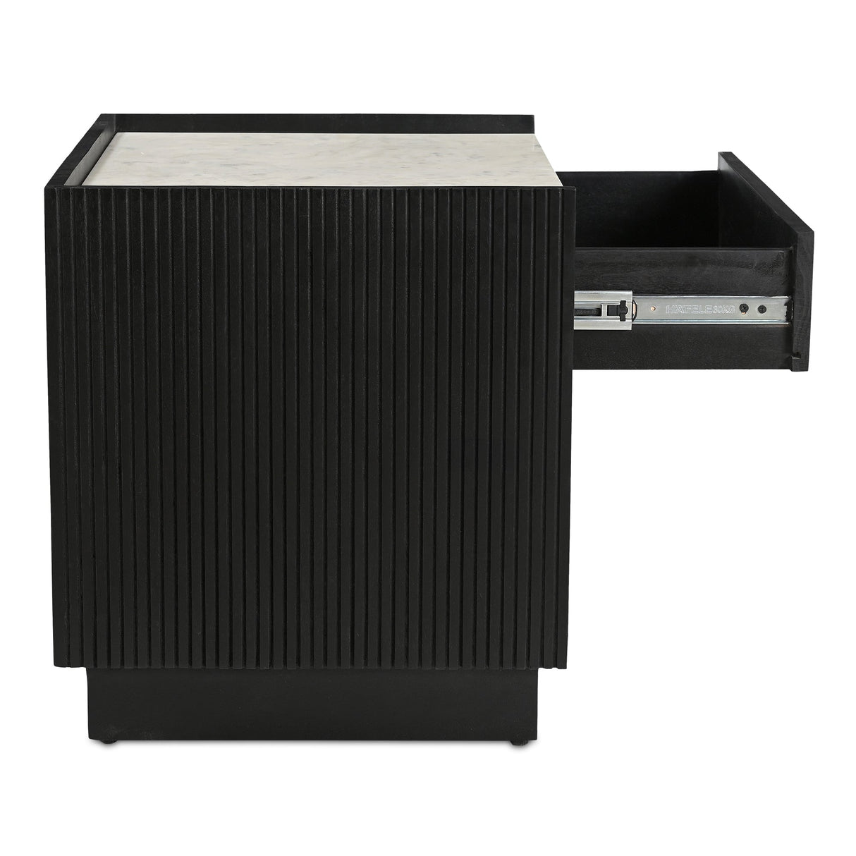 Carter Black Nightstand by Moe's Home at Eve Furniture