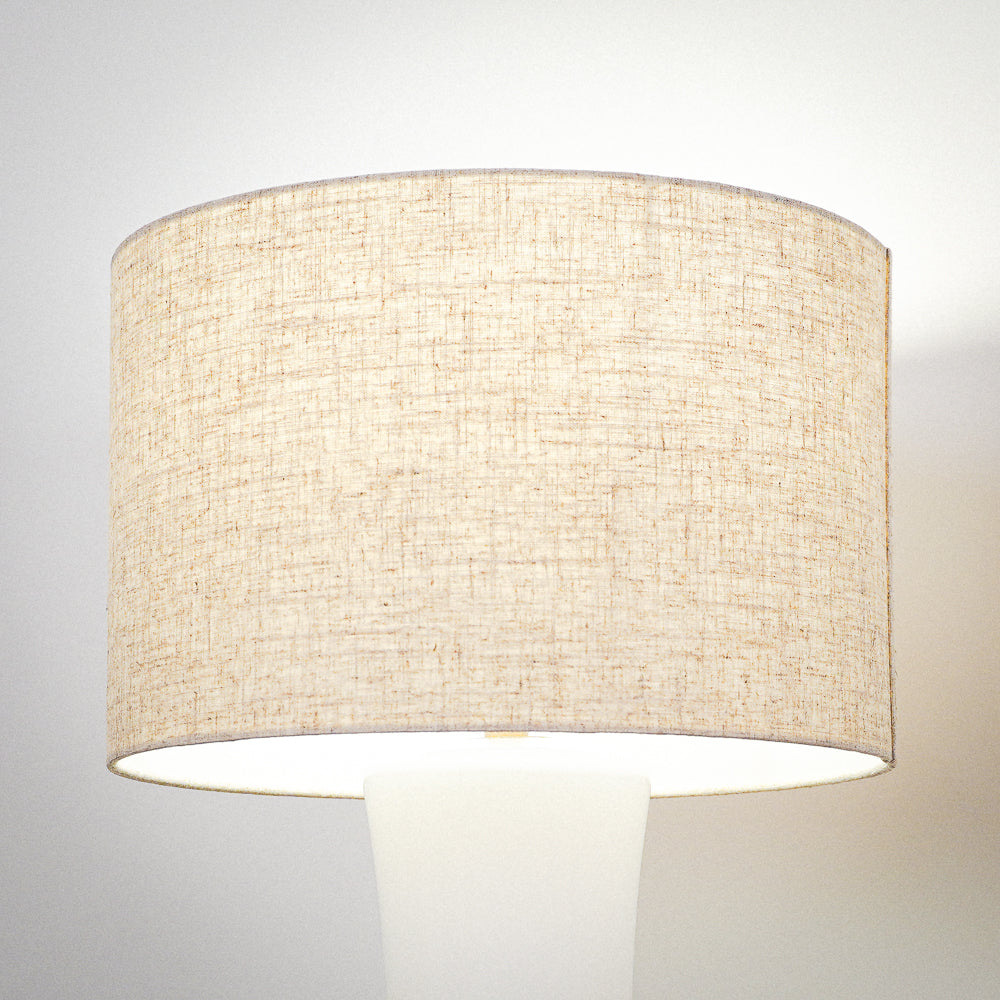 Cascade Glass Lamp Golden Base Off White Glass Table Lamp by Ashcroft Imports at Eve Furniture