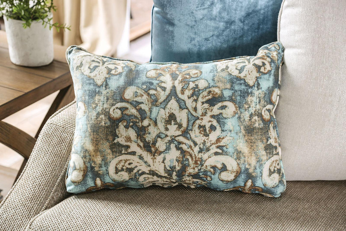 Catarina Beige/Teal Loveseat by Furniture of America at Eve Furniture