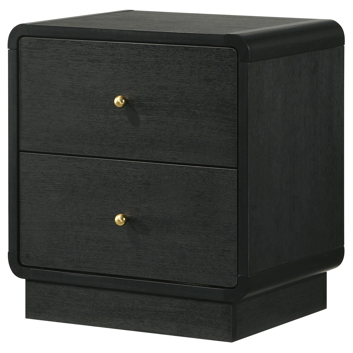 Cavelle Black 2-Drawer Nightstand by Coaster at Eve Furniture