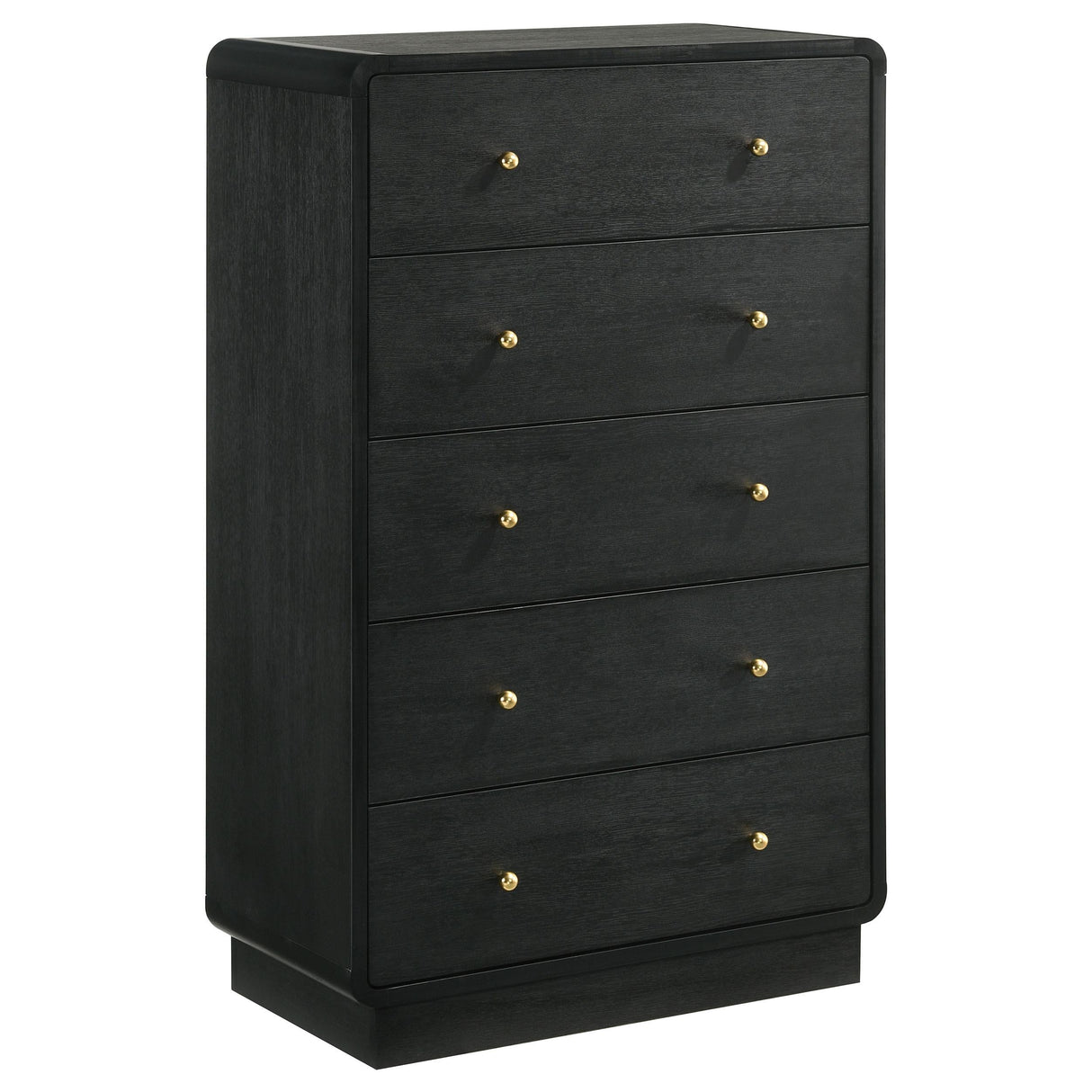 Cavelle 5-drawer Chest of Drawers Black by Coaster at Eve Furniture