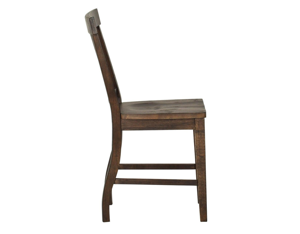 Cayla 24″ Counter Stool, Dark Oak, Set of 2 by Steve Silver at Eve Furniture