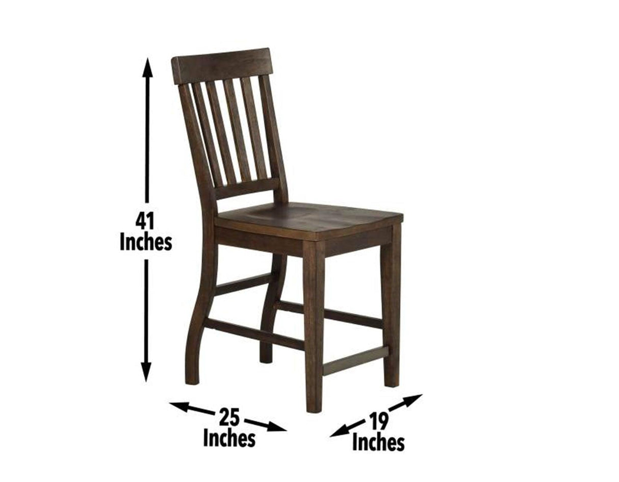 Cayla 24″ Counter Stool, Dark Oak, Set of 2 by Steve Silver at Eve Furniture