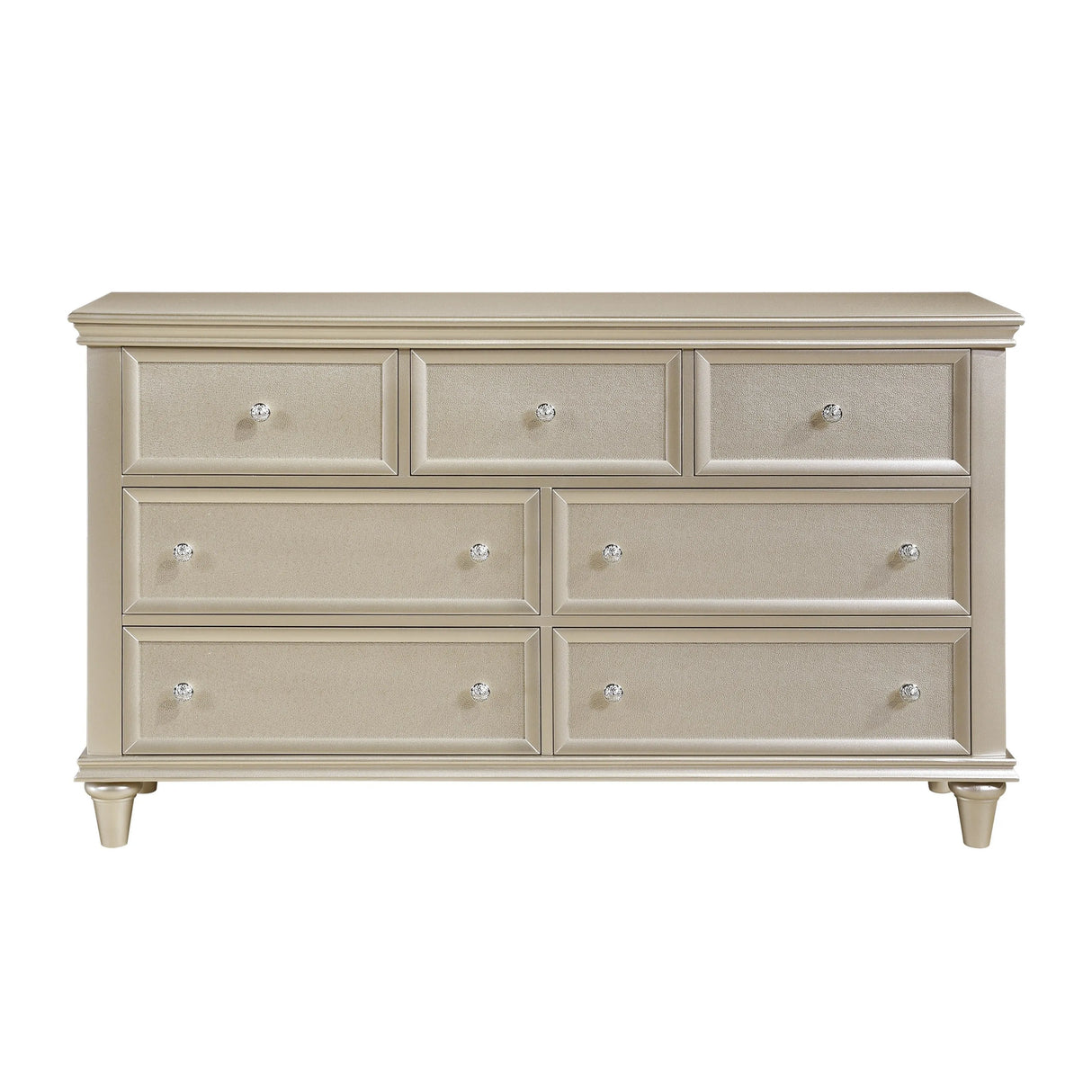 Celandine Silver Upholstered Panel Bedroom Set by Homelegance at Eve Furniture