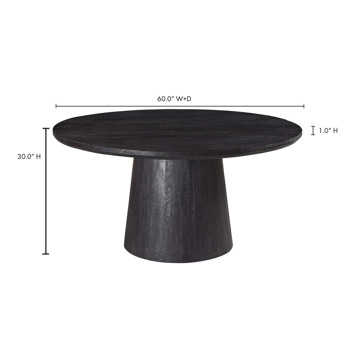 Cember Black Dining Table by Moe's Home at Eve Furniture