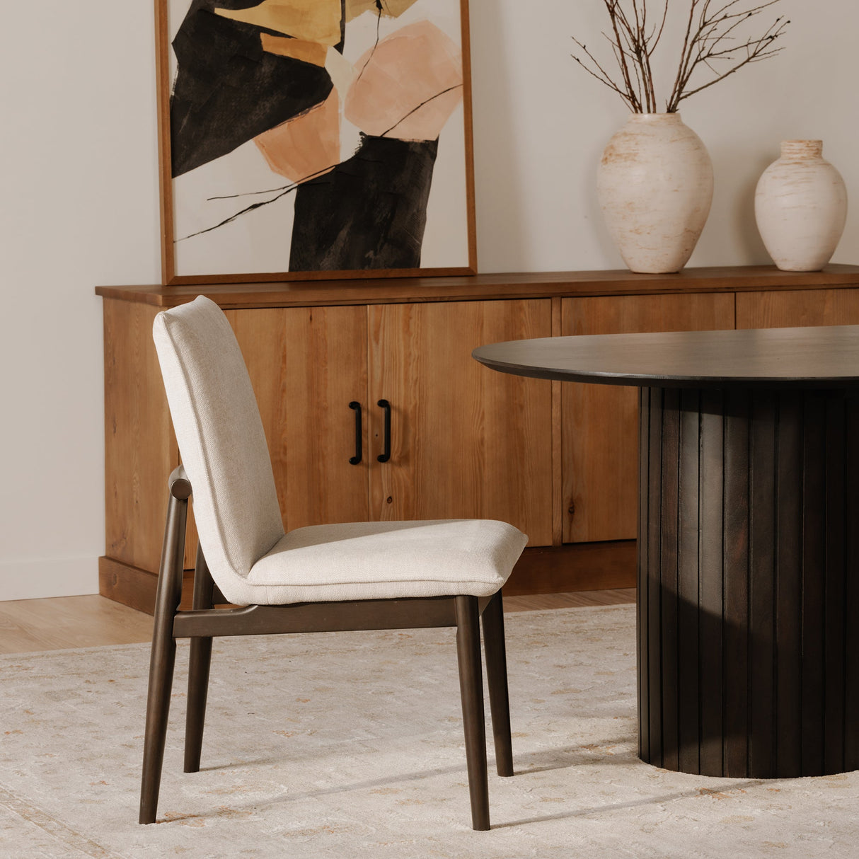 Charlie Beige Dining Chair (Set of 2) by Moe's Home at Eve Furniture