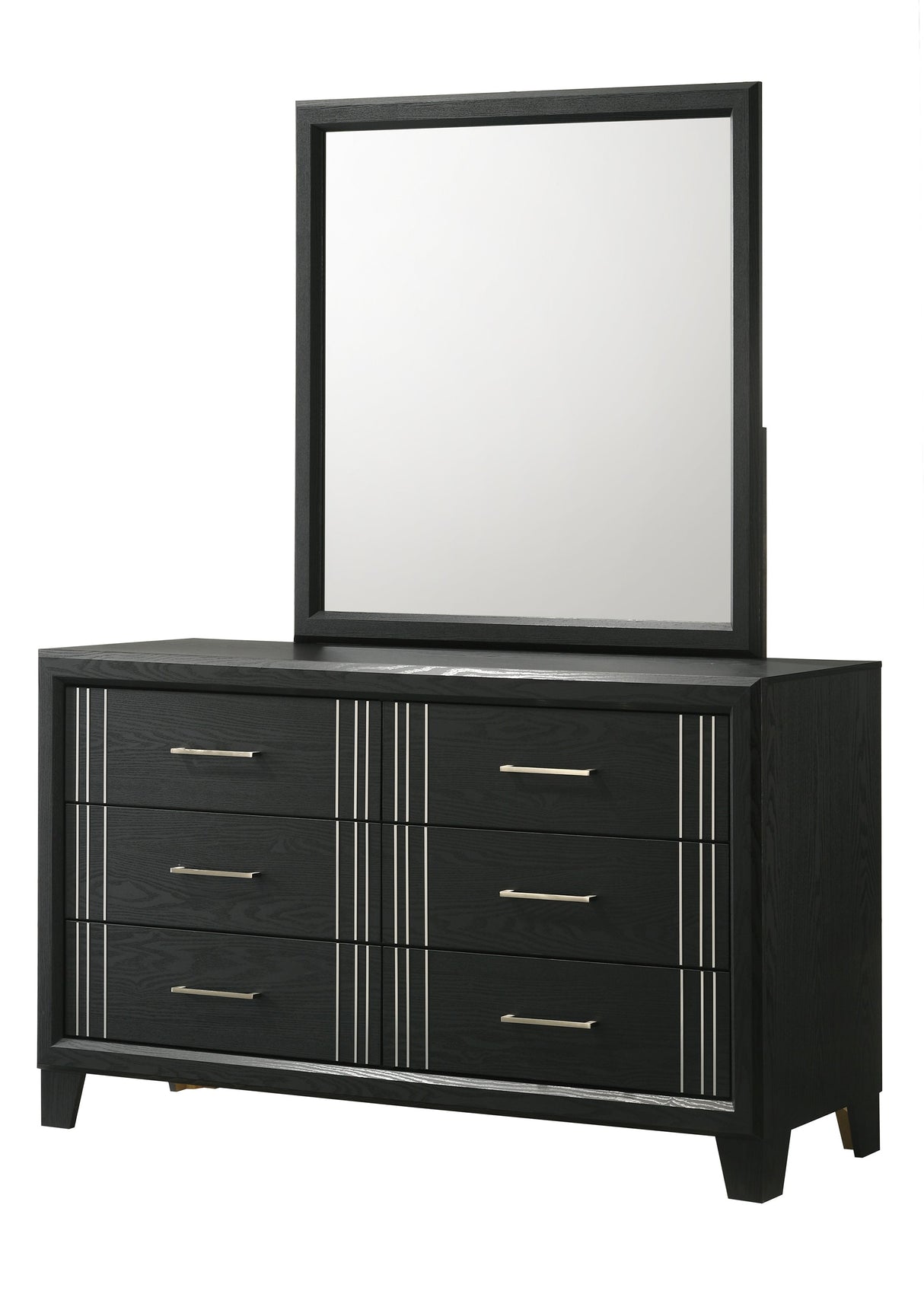 Charlie Charcoal Bedroom Mirror (Mirror Only) by Crown Mark at Eve Furniture