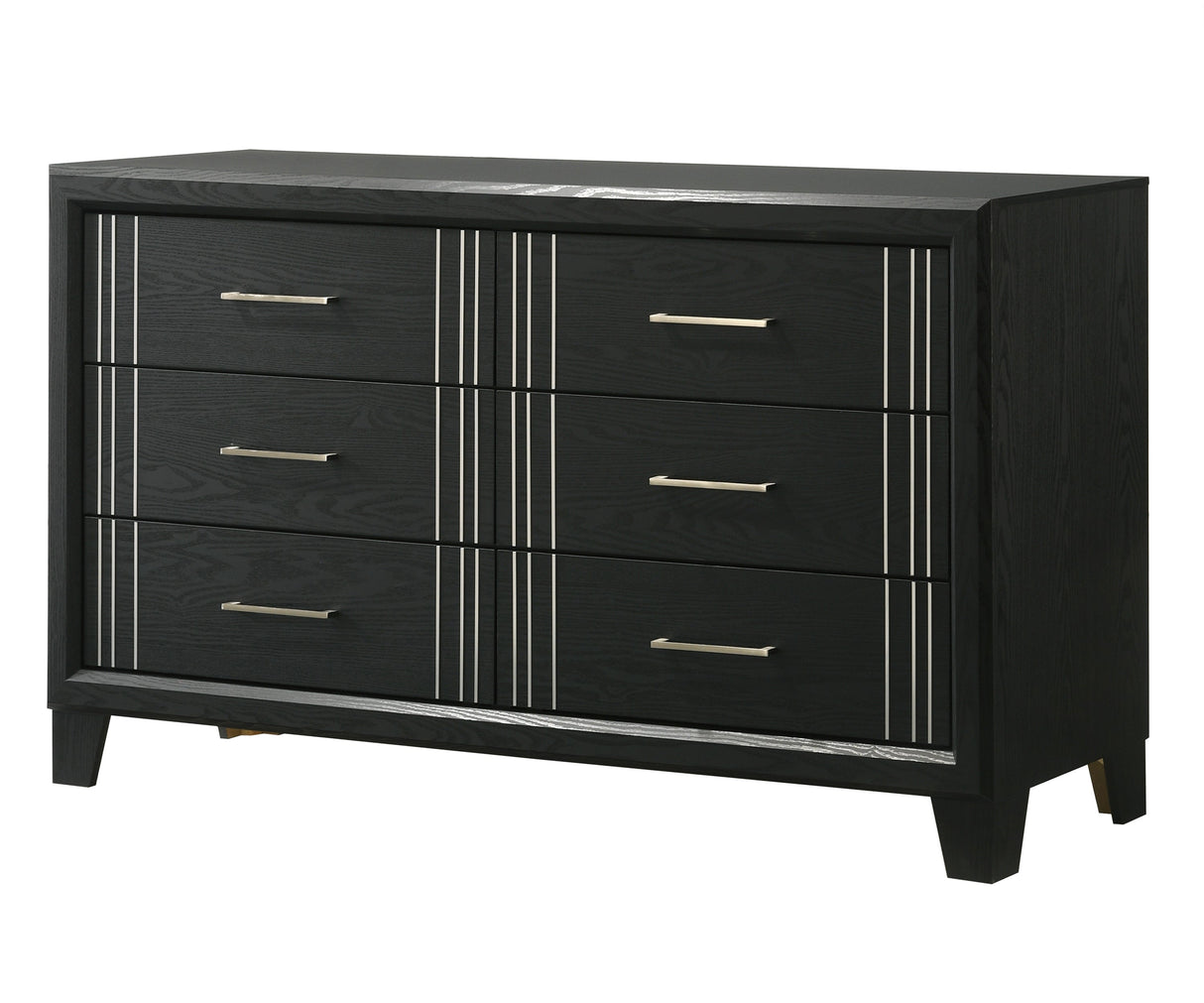 Charlie Charcoal Panel Bedroom Set by Crown Mark at Eve Furniture