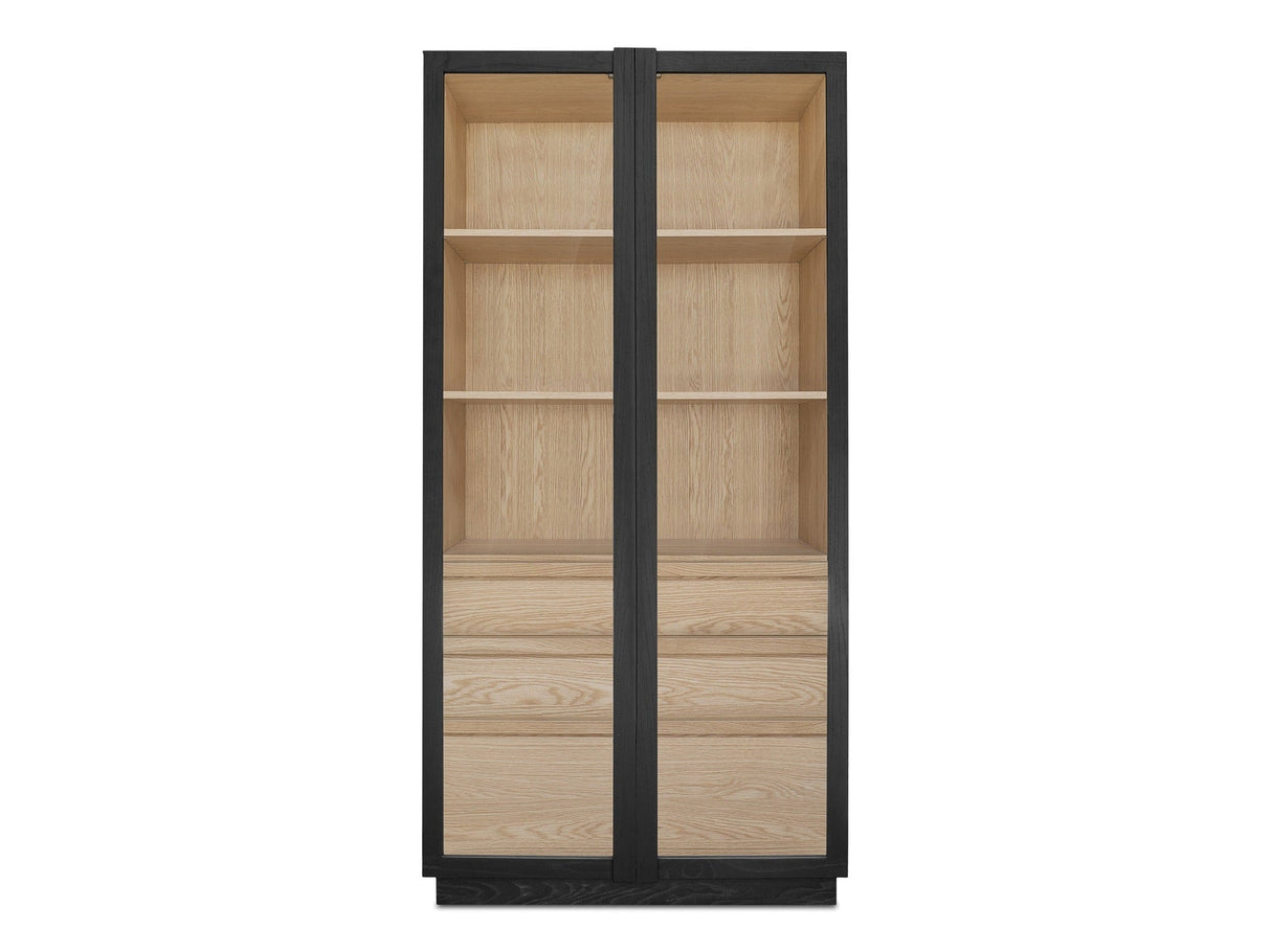 Charlotte Black Tall Cabinet by Moe's Home at Eve Furniture