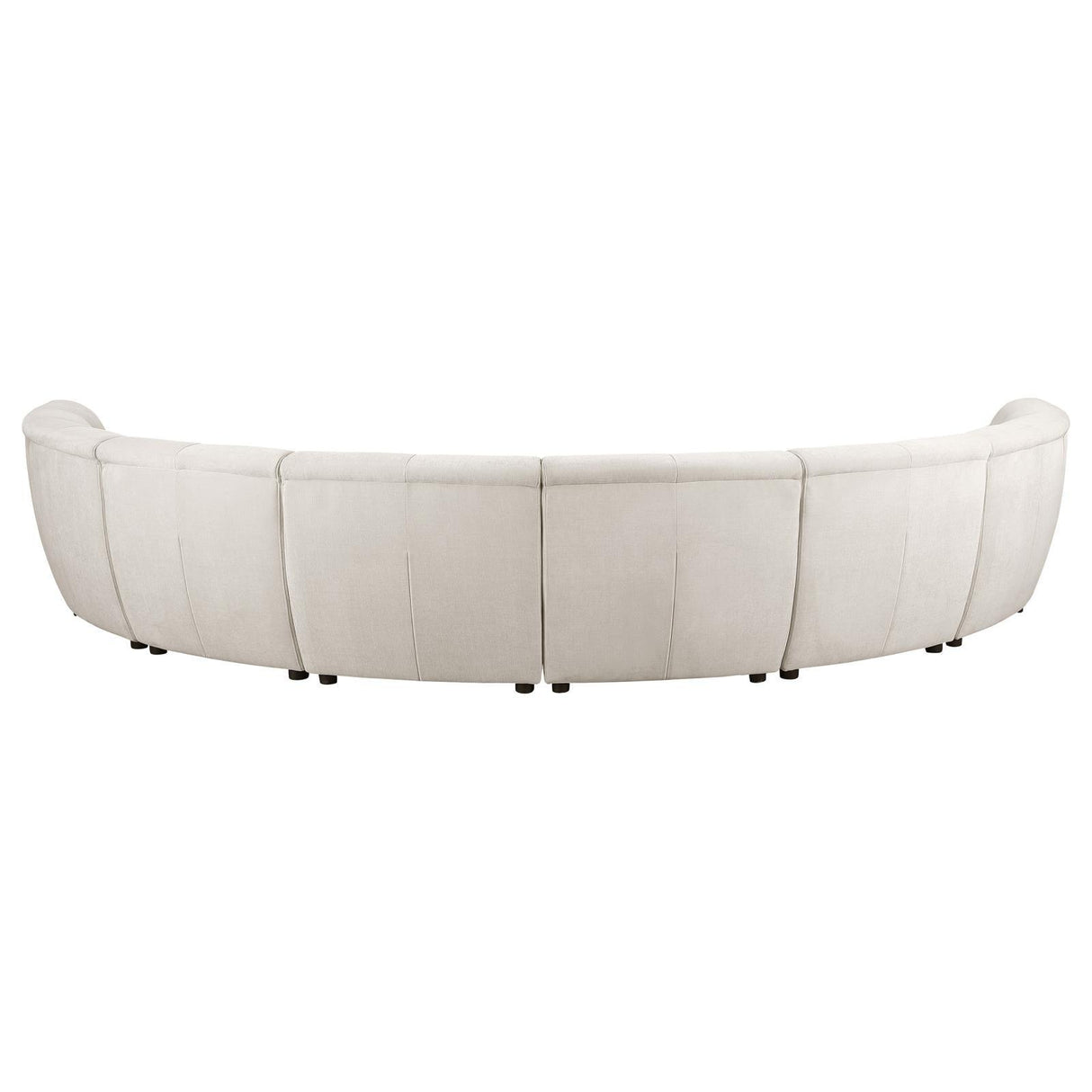 Charlotte Ivory 8-piece Upholstered Curved Modular Sectional Sofa by Coaster at Eve Furniture