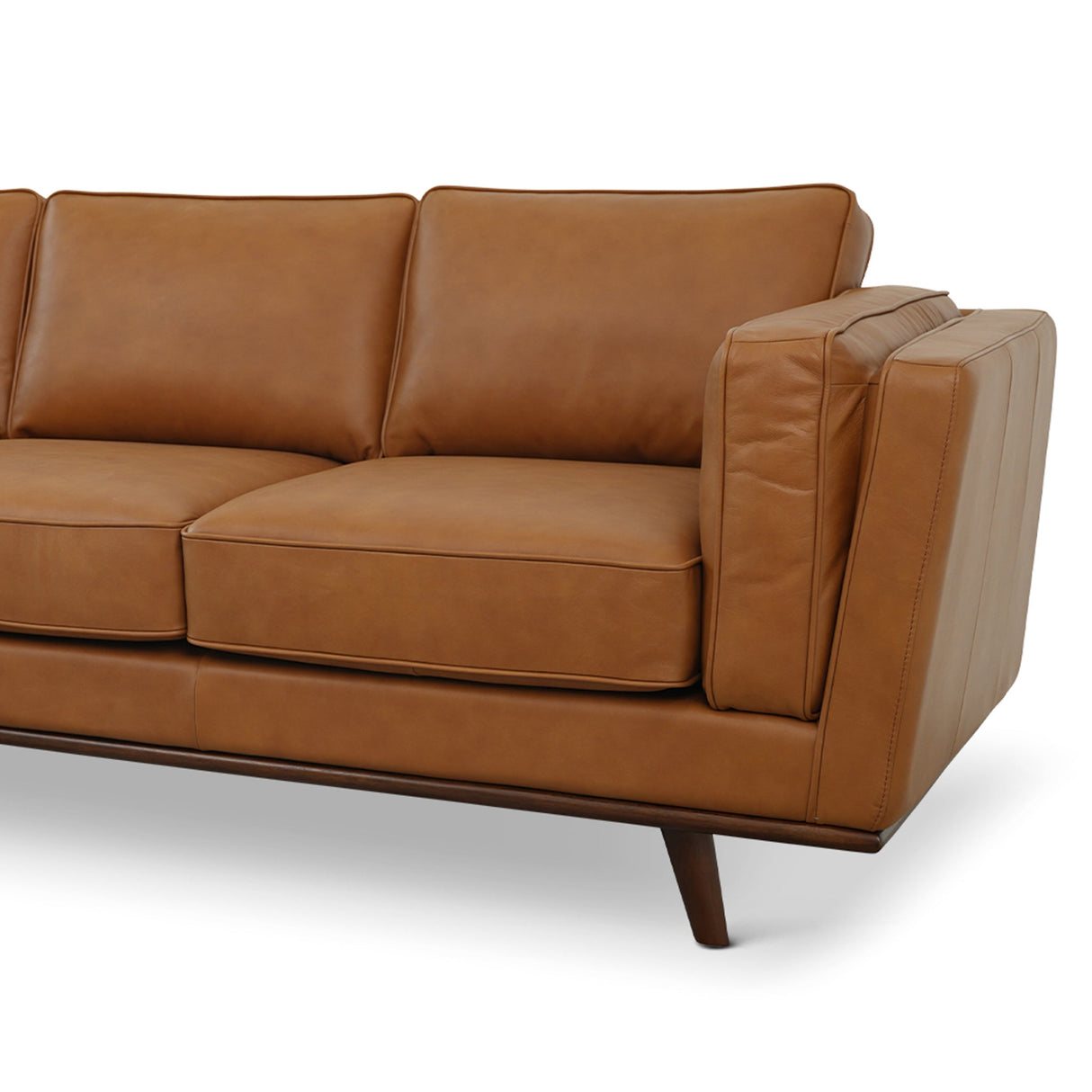Chase Mid Century Modern Genuine Leather Sofa by Ashcroft Imports at Eve Furniture