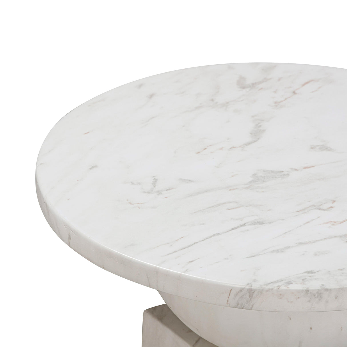 Chip Marble Print Indoor / Outdoor Side Table by TOV Furniture at Eve Furniture