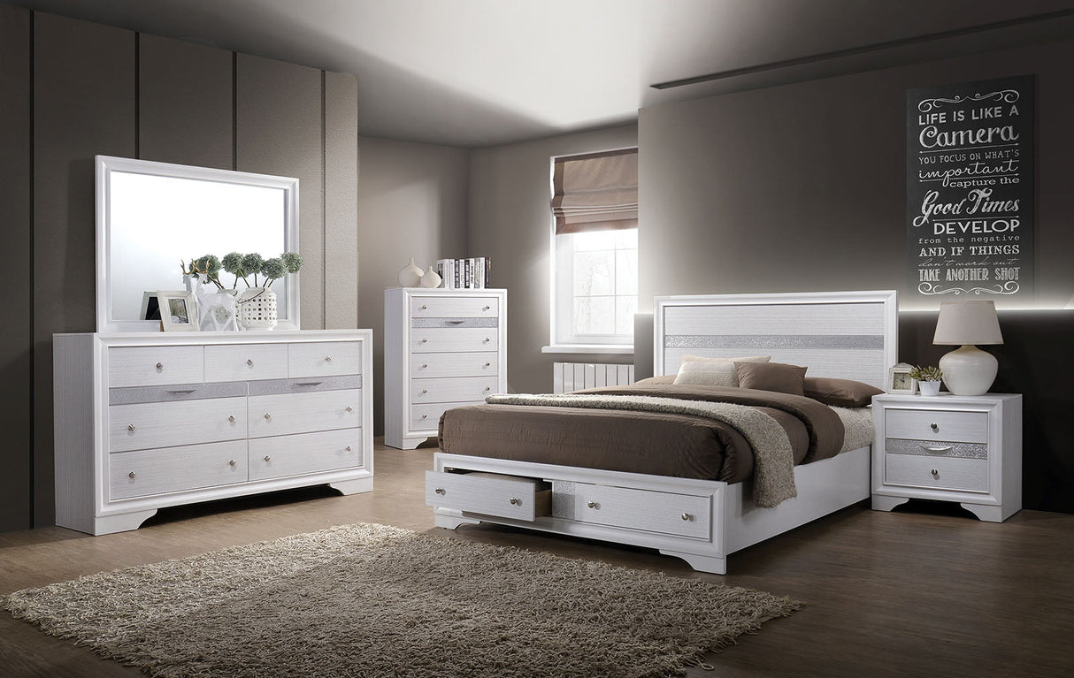 Chrissy White Full Bed by Furniture of America at Eve Furniture