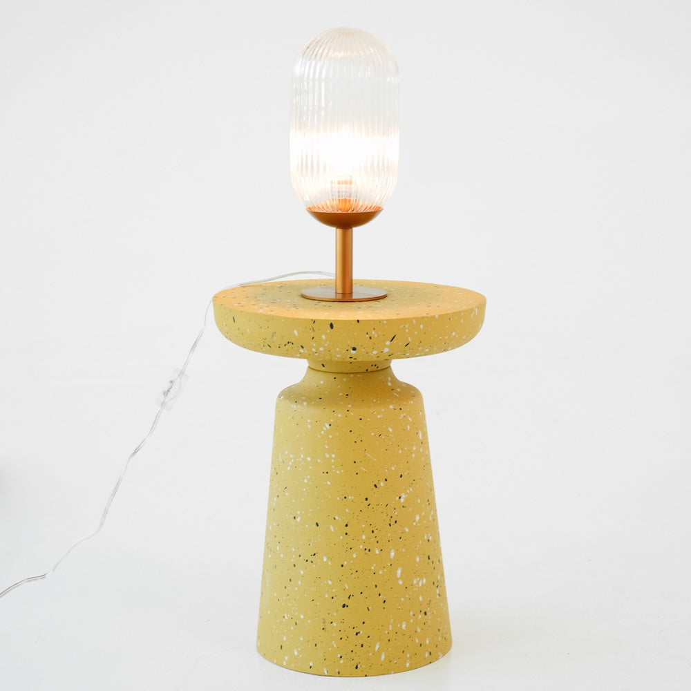 Clario Bronze Clear Glass Table Lamp by Ashcroft Imports at Eve Furniture