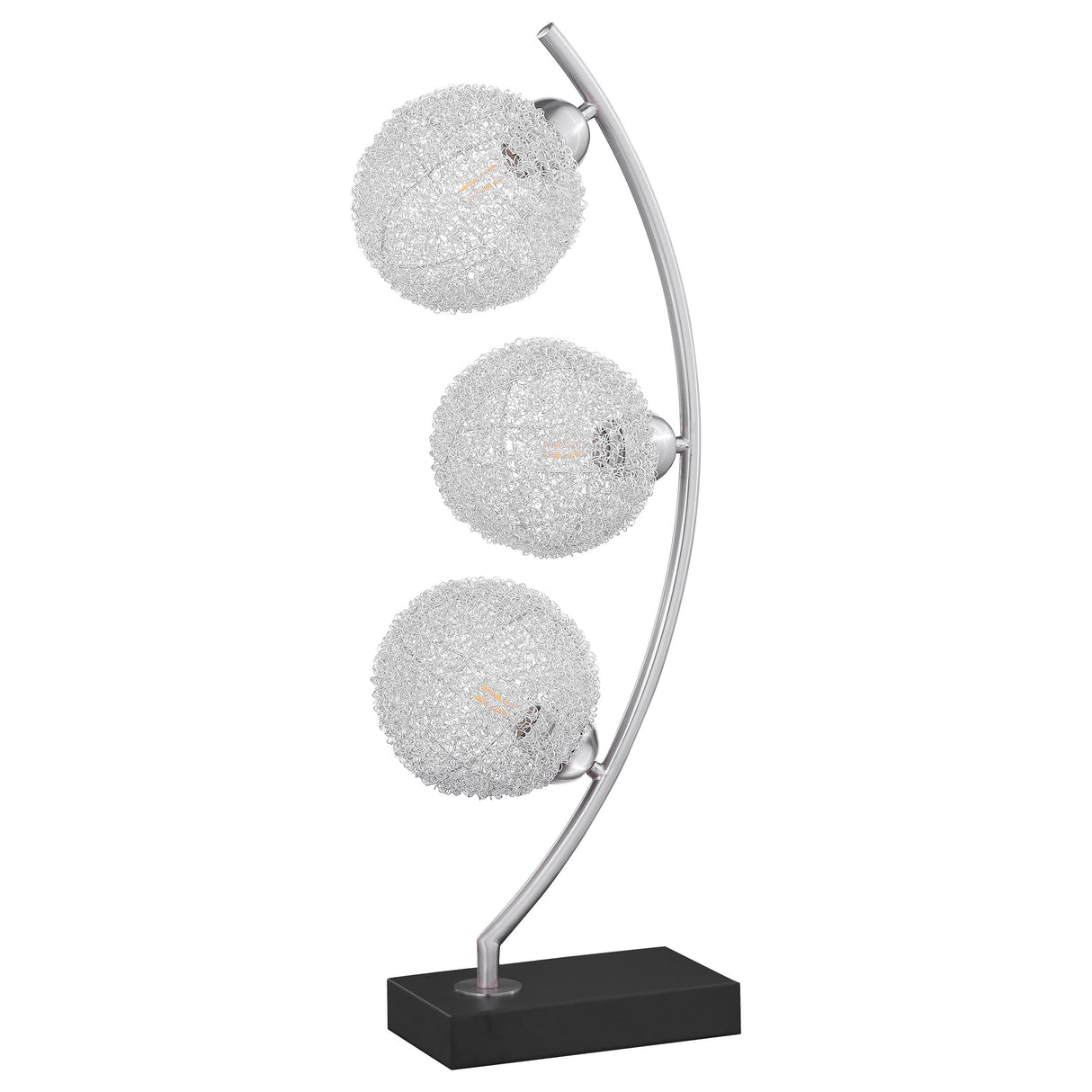 Claudia Black 30-inch Woven Spherical Metal Table Lamp by Coaster at Eve Furniture
