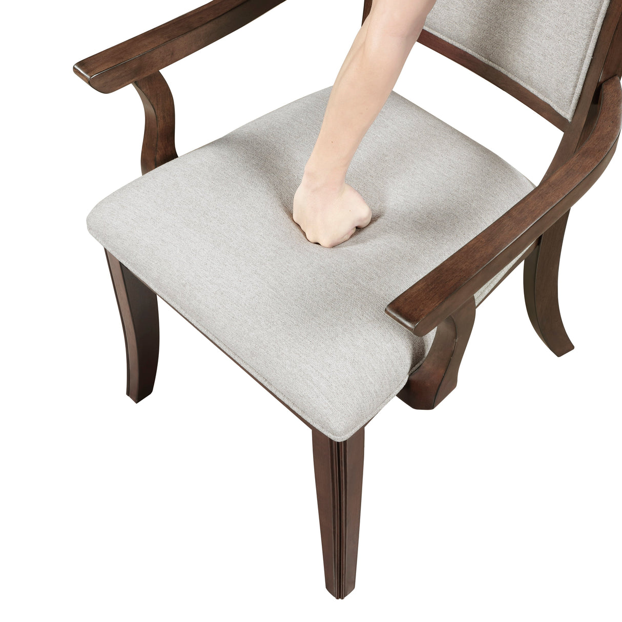 Claymont Cherry Dining Arm Chair, Set of 2 by Homelegance at Eve Furniture