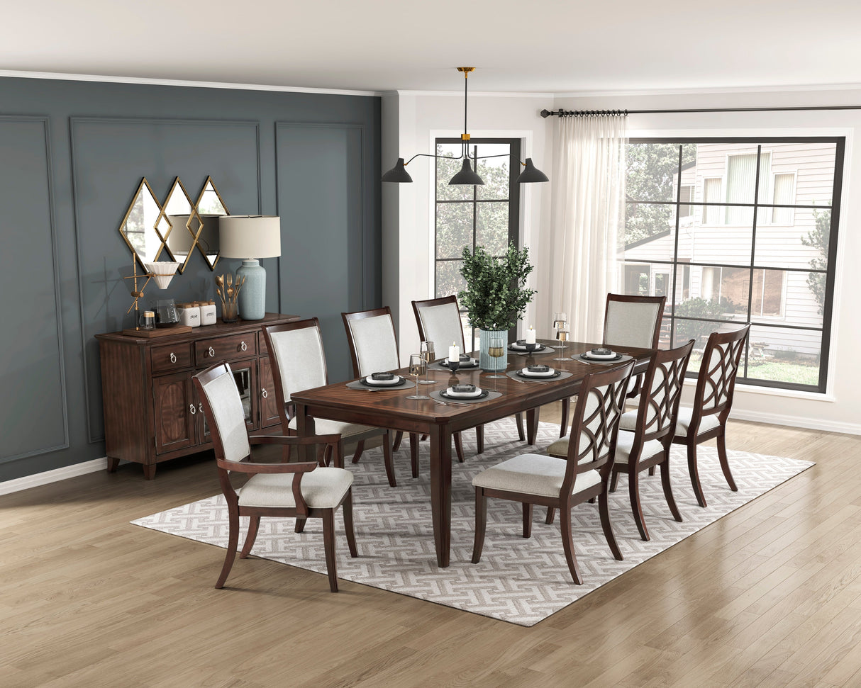 Claymont Cherry Extendable Dining Set by Homelegance at Eve Furniture