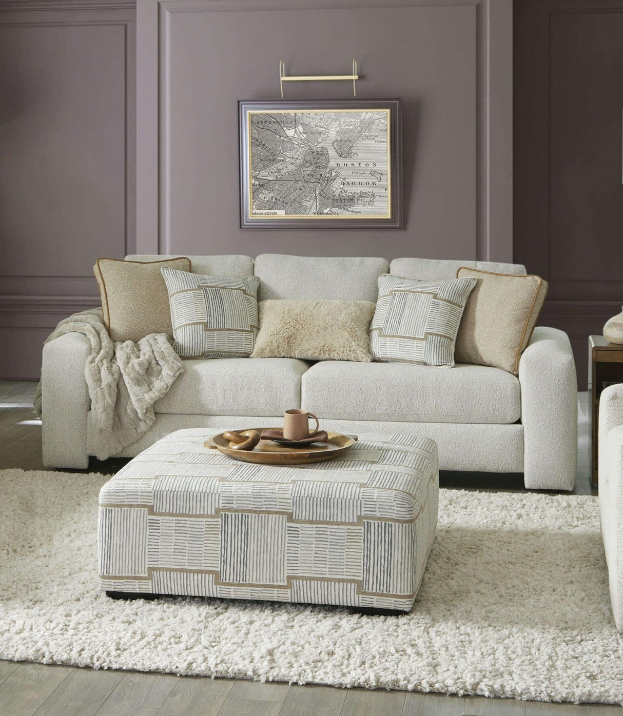 Cochrane Cream/Beige Sofa by Furniture of America at Eve Furniture