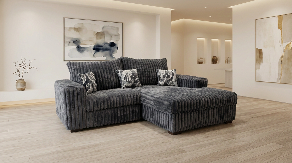 Nashville Grey Right Arm Facing (RAF) Sectional by New Era Innovations at Eve Furniture