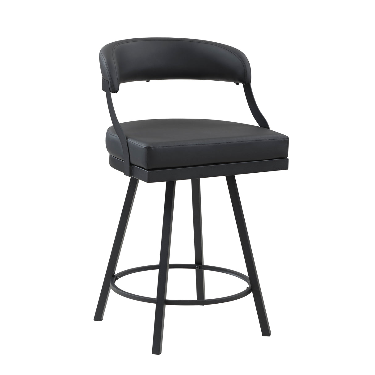 Crowley Black Swivel Counter Height Chair, Set of 2 by Homelegance at Eve Furniture