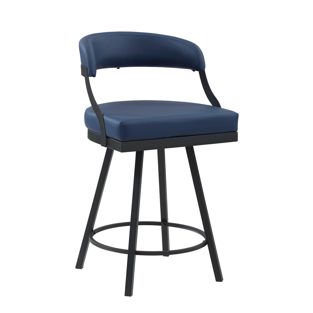 Crowley Blue Swivel Counter Height Chair, Set of 2 by Homelegance at Eve Furniture