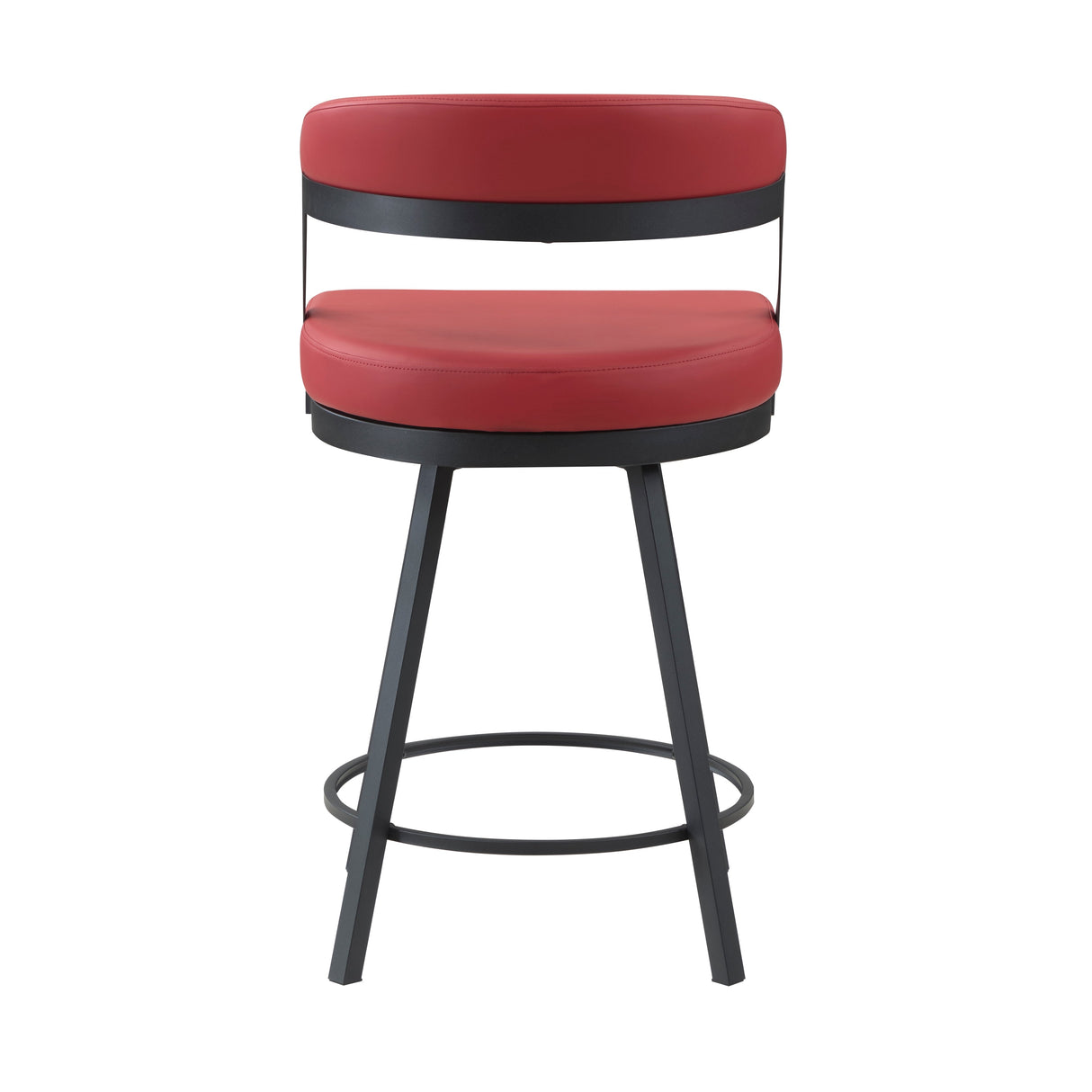 Crowley Red Swivel Counter Height Chair, Set of 2 by Homelegance at Eve Furniture