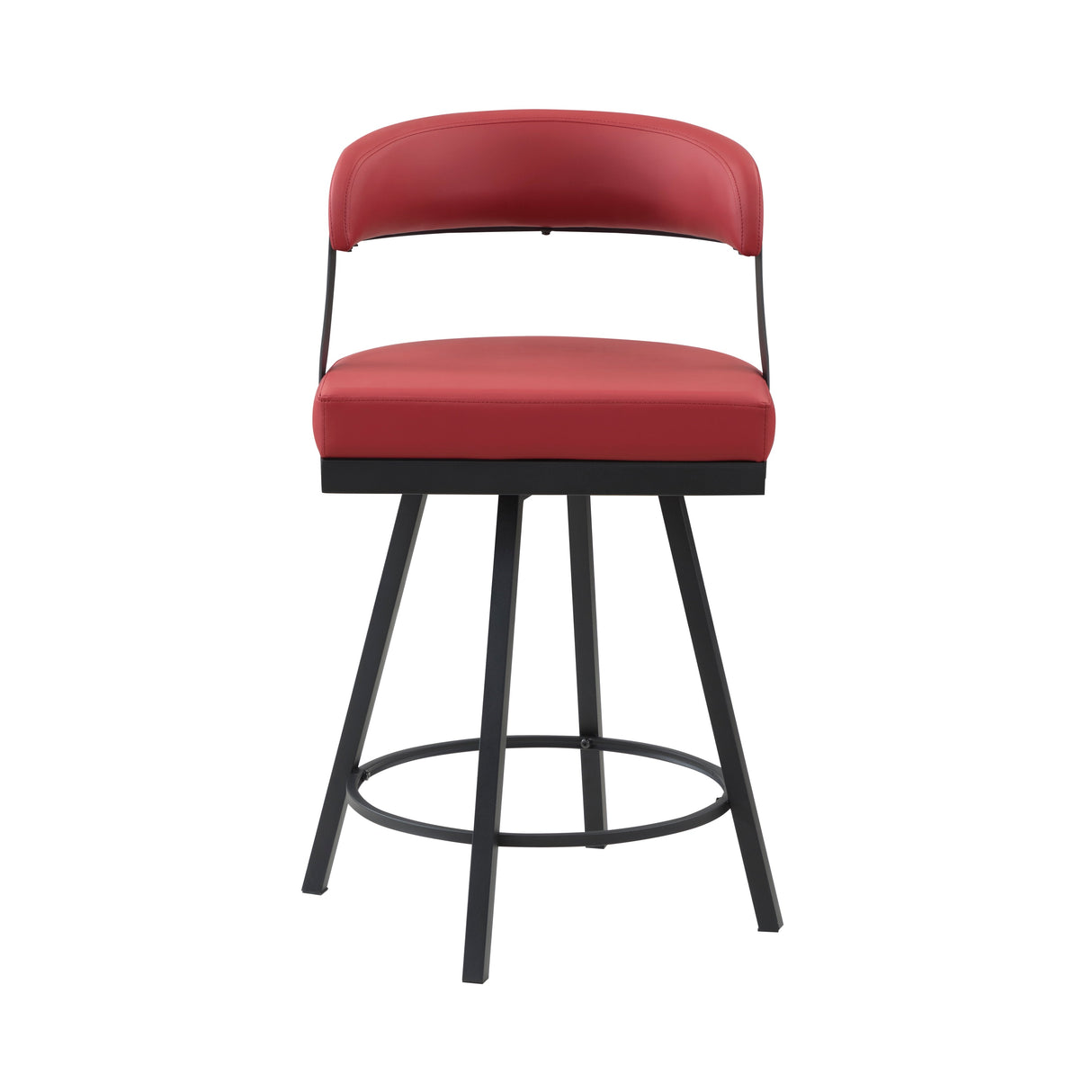 Crowley Red Swivel Counter Height Chair, Set of 2 by Homelegance at Eve Furniture