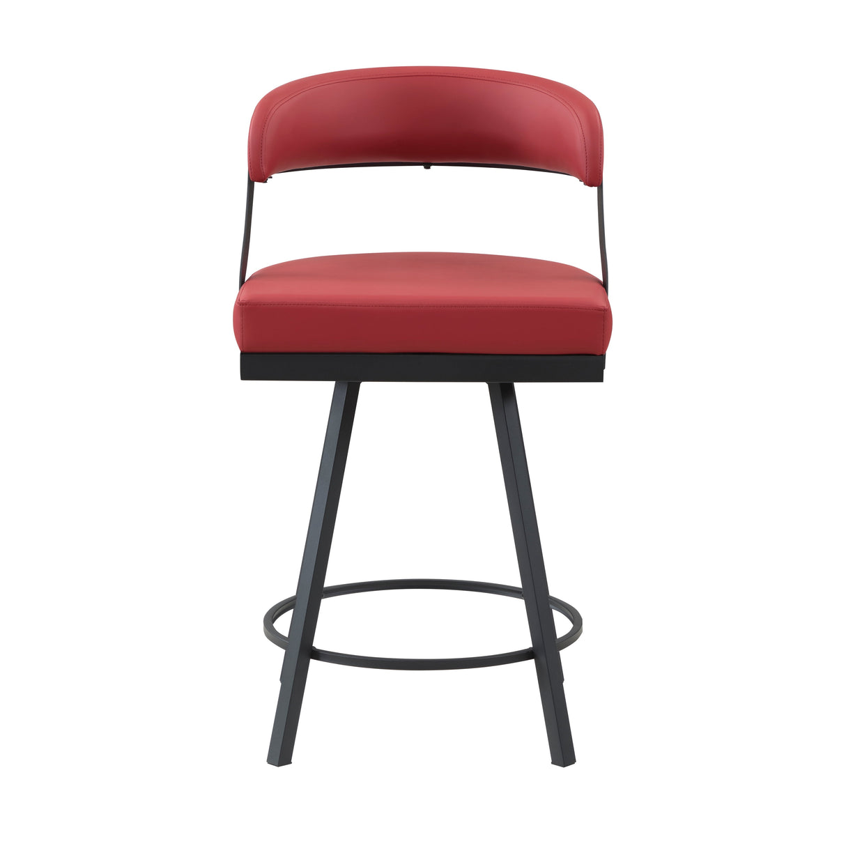 Crowley Red Swivel Counter Height Chair, Set of 2 by Homelegance at Eve Furniture