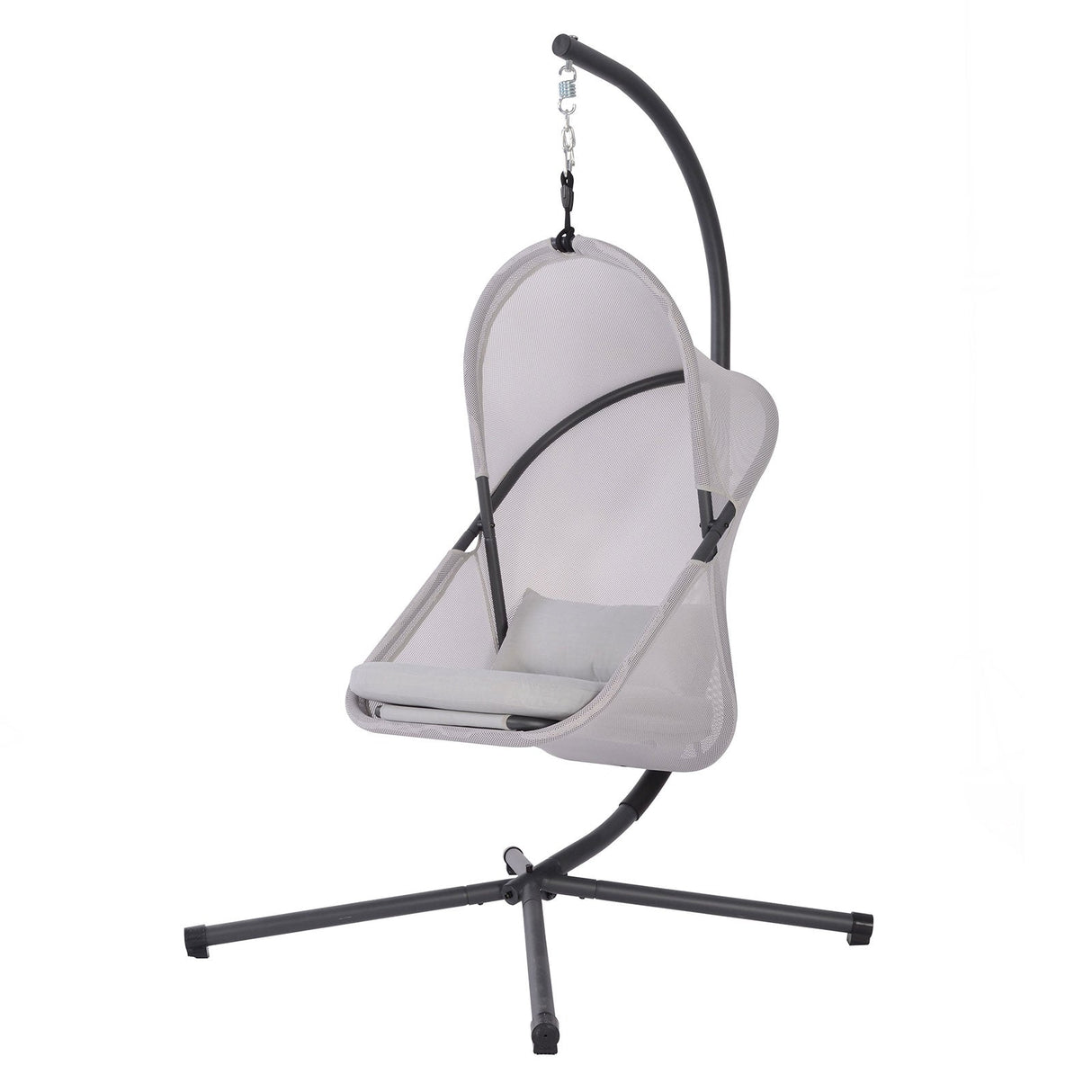 Crush Light Gray Swing Chair by Furniture of America at Eve Furniture