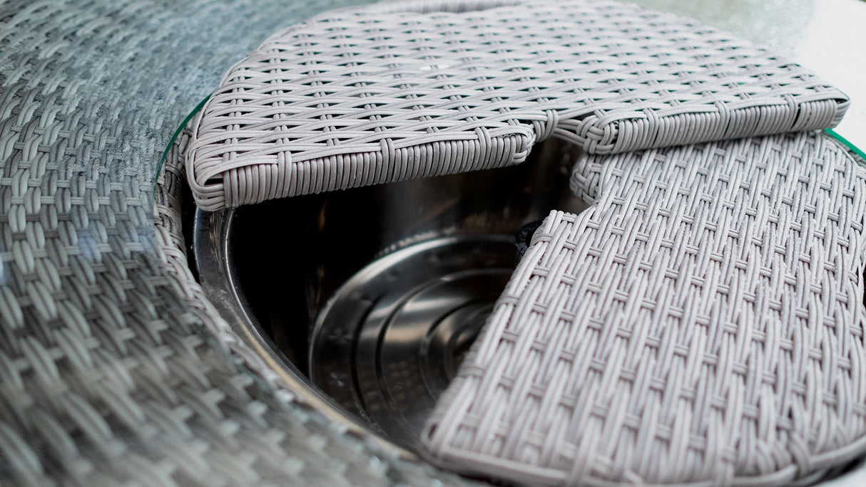 Cyprus Gray Round Bar Table by Furniture of America at Eve Furniture