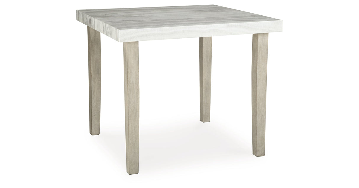 Larawyn Bisque Counter Height Dining Table by Ashley at Eve Furniture