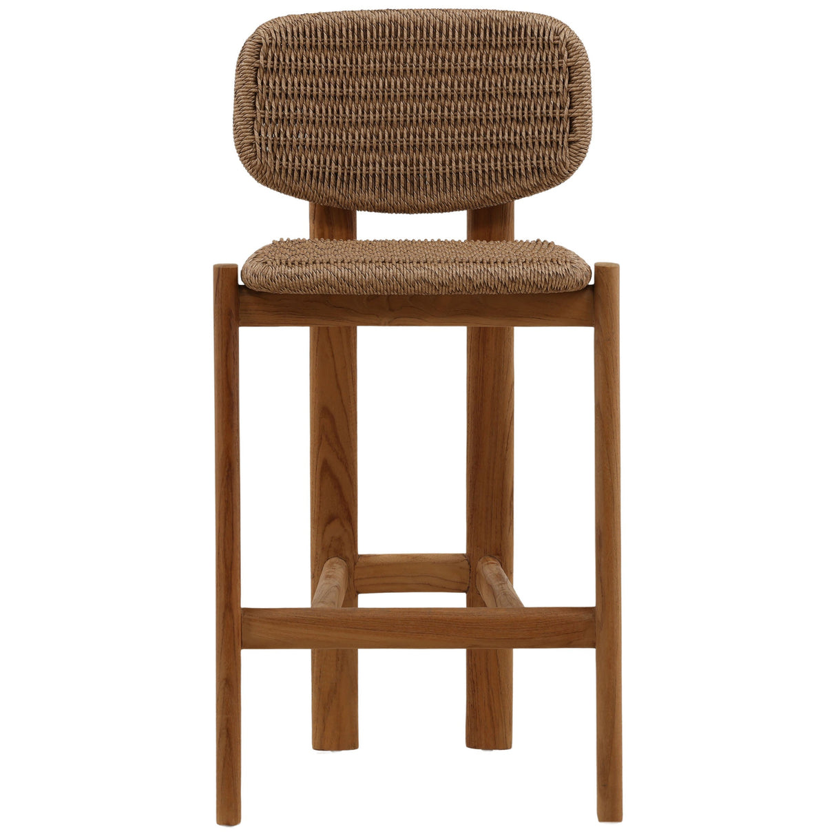 Alva Outdoor Counter Stool, Light Brown by Dovetail at Eve Furniture