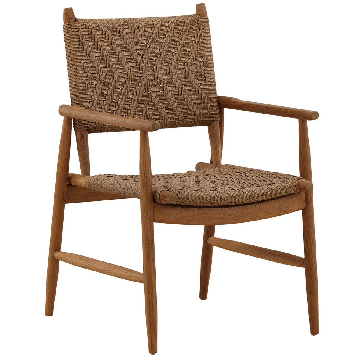 Araya Outdoor Dining Chair, Light Brown, Set of 2 by Dovetail at Eve Furniture
