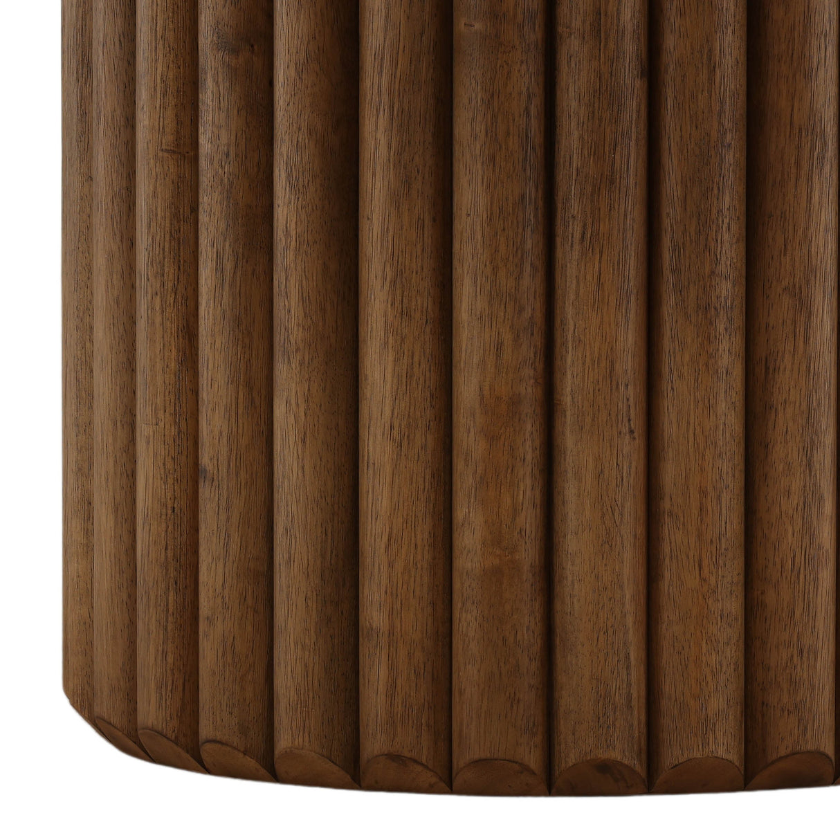 Henley Round Dining Table, Dark Brown by Dovetail at Eve Furniture