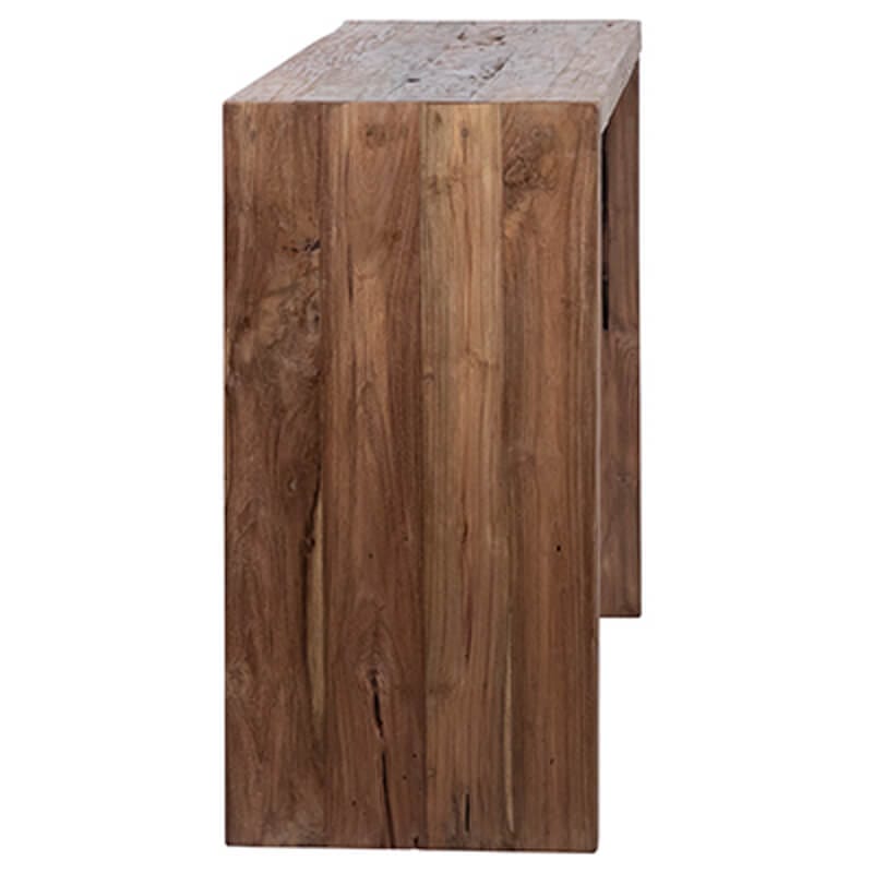Chilton Console Table, Medium Brown by Dovetail at Eve Furniture