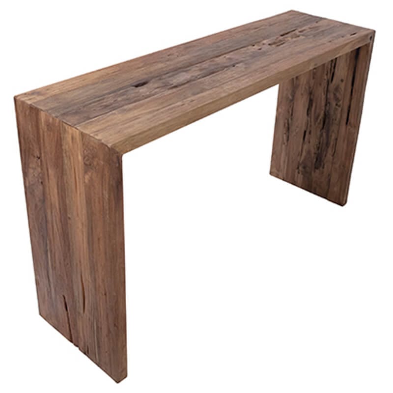 Chilton Console Table, Medium Brown by Dovetail at Eve Furniture
