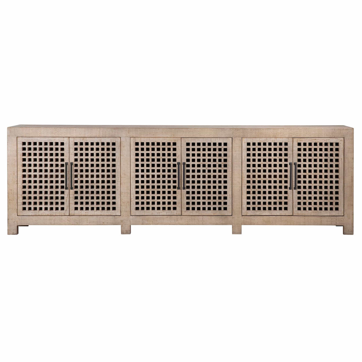 Devina 6 Door Sideboard, Light Warm Wash by Dovetail at Eve Furniture