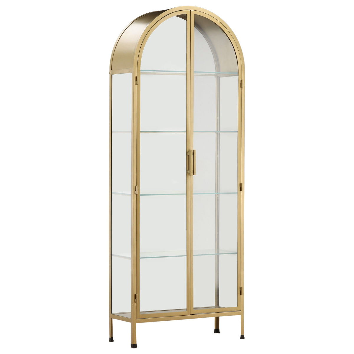 Viridian Cabinet, Brass by Dovetail at Eve Furniture