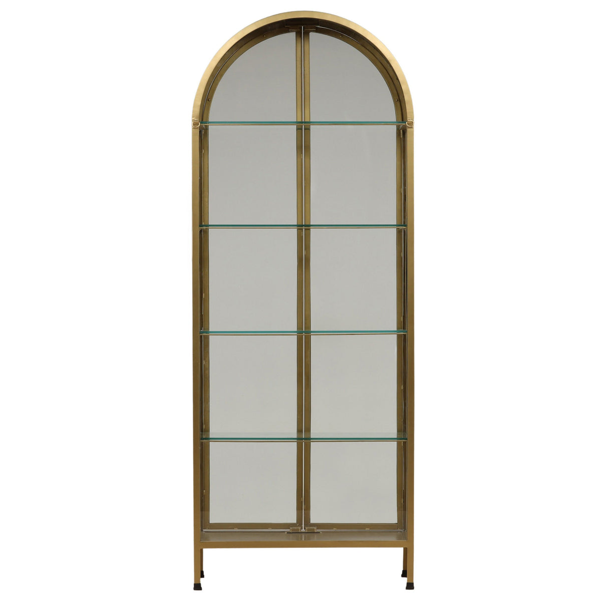 Viridian Cabinet, Brass by Dovetail at Eve Furniture