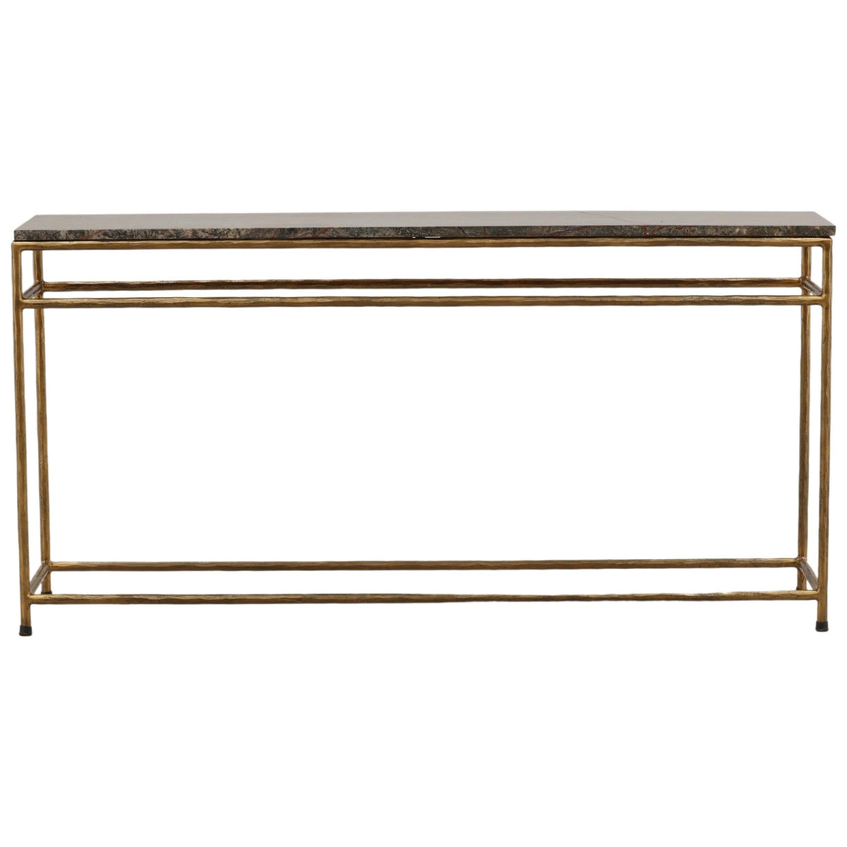 Anselmo Console Table, Brown/Green Marble by Dovetail at Eve Furniture