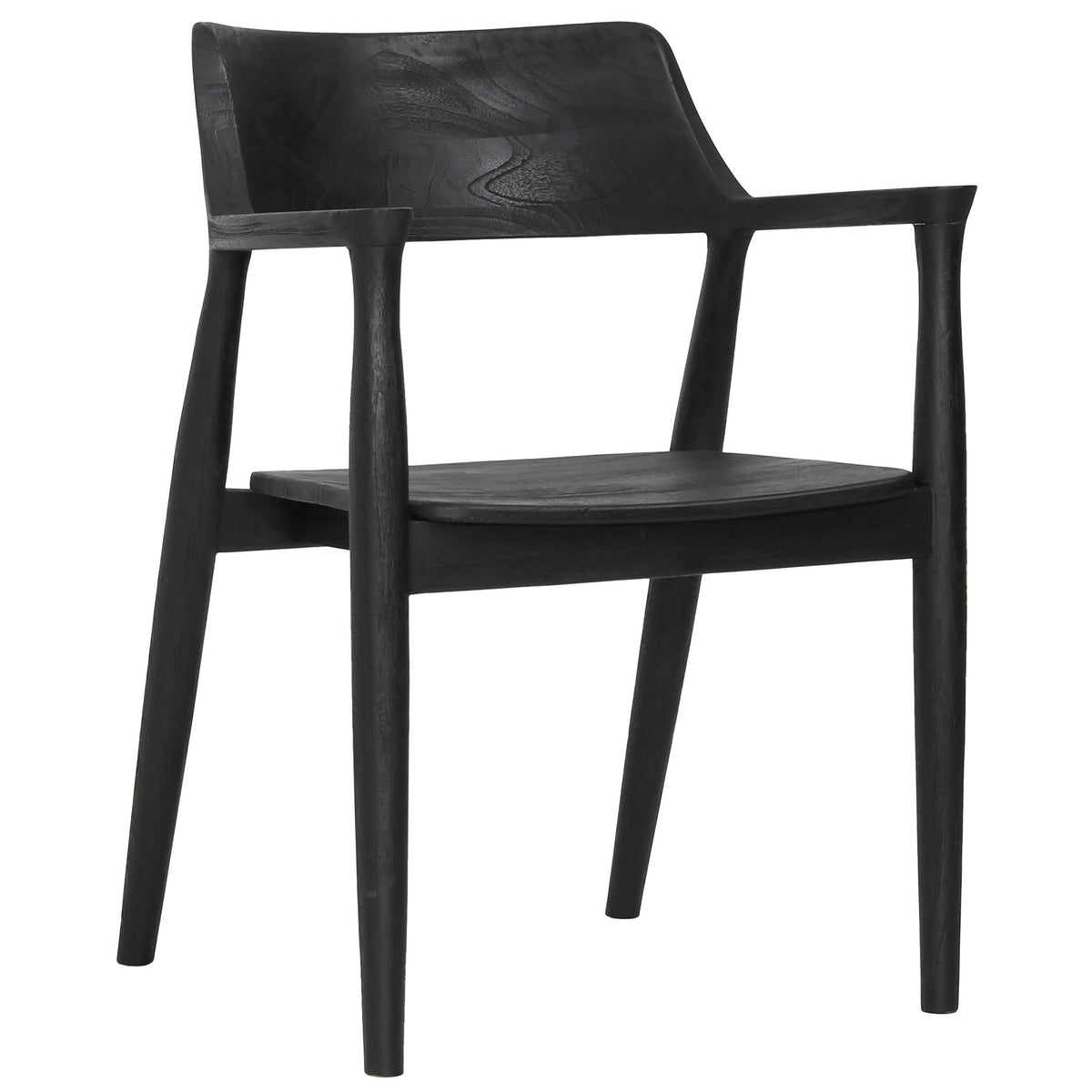 Stafford Dining Chair, Black, Set of 2 by Dovetail at Eve Furniture