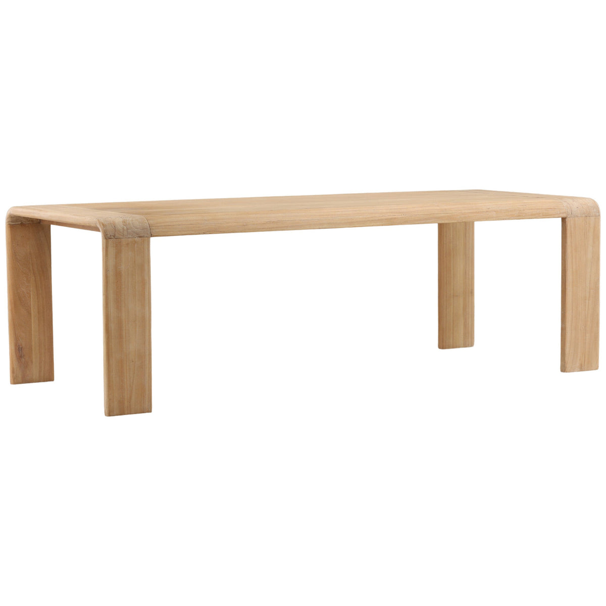 Crosby Dining Table, Light Natural by Dovetail at Eve Furniture