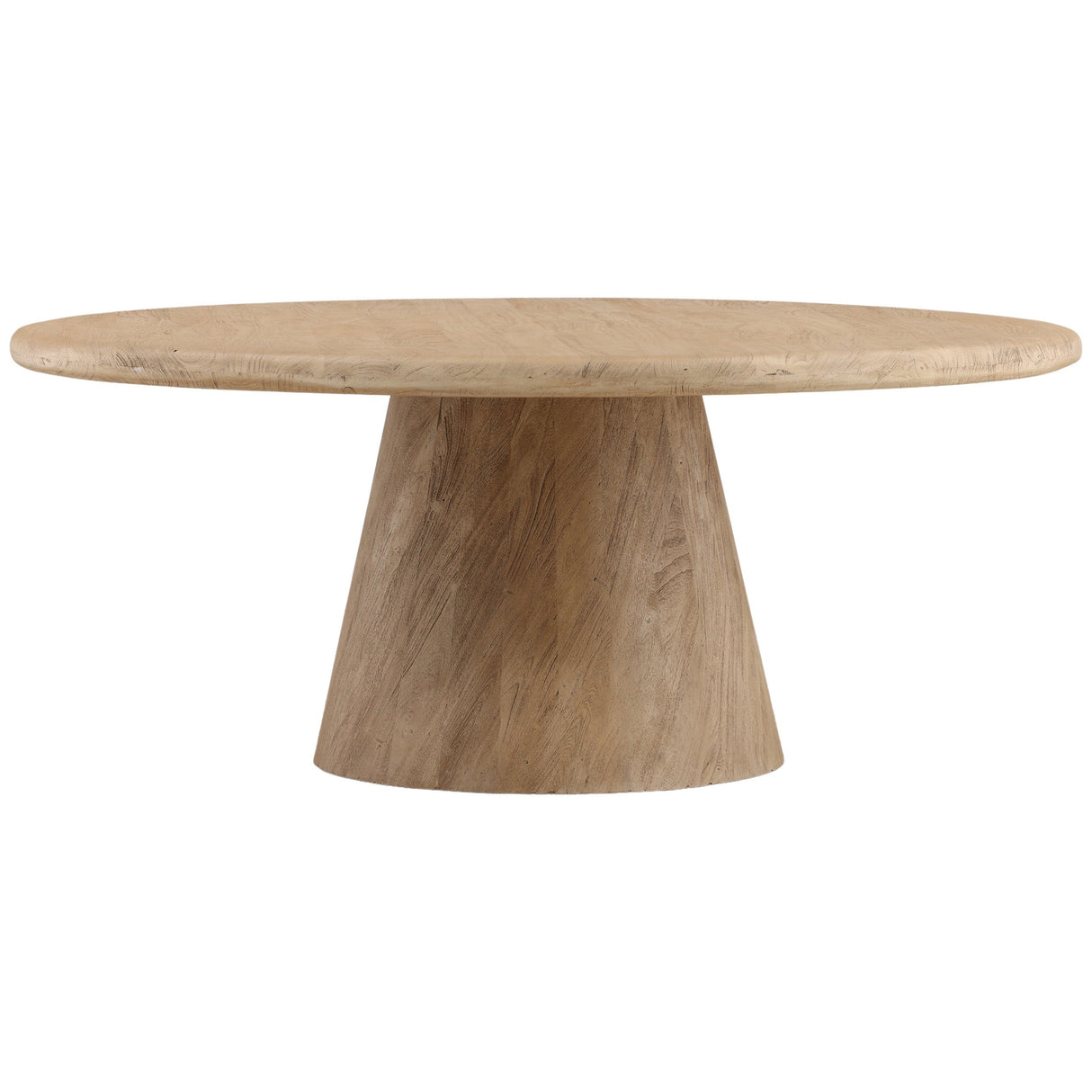 Marci Round Dining Table, Weathered Natural by Dovetail at Eve Furniture