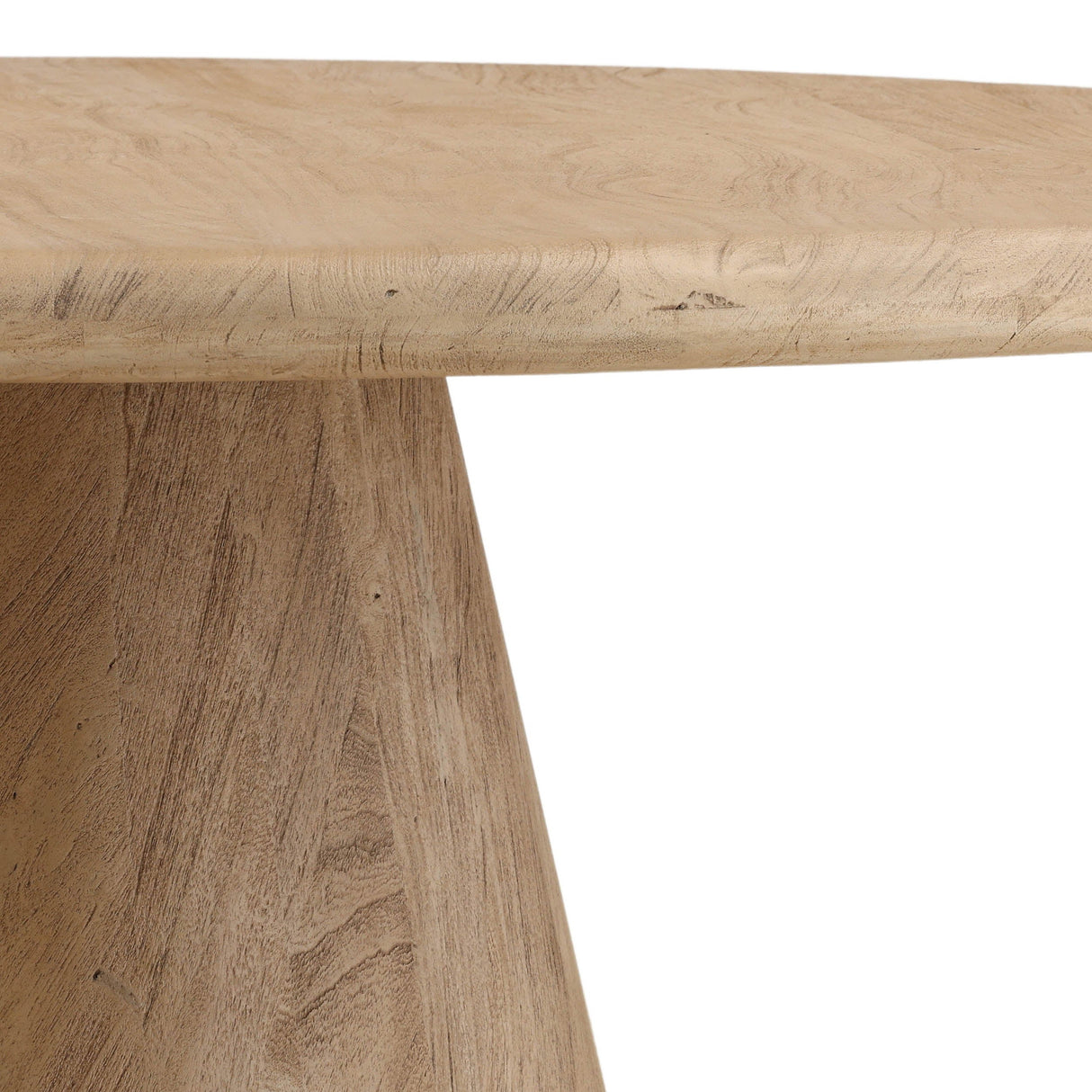 Marci Round Dining Table, Weathered Natural by Dovetail at Eve Furniture