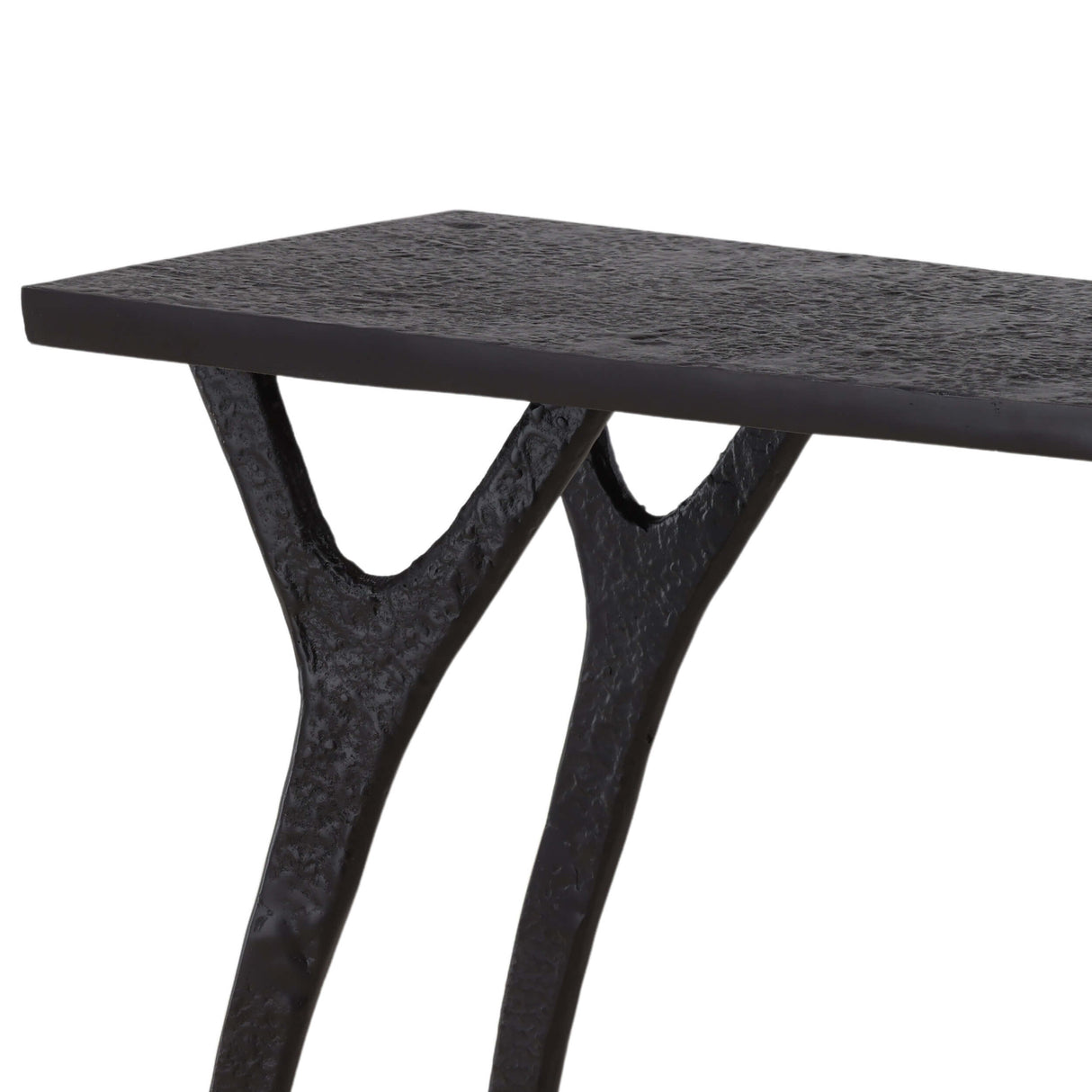 Bastien Console Table, Black by Dovetail at Eve Furniture