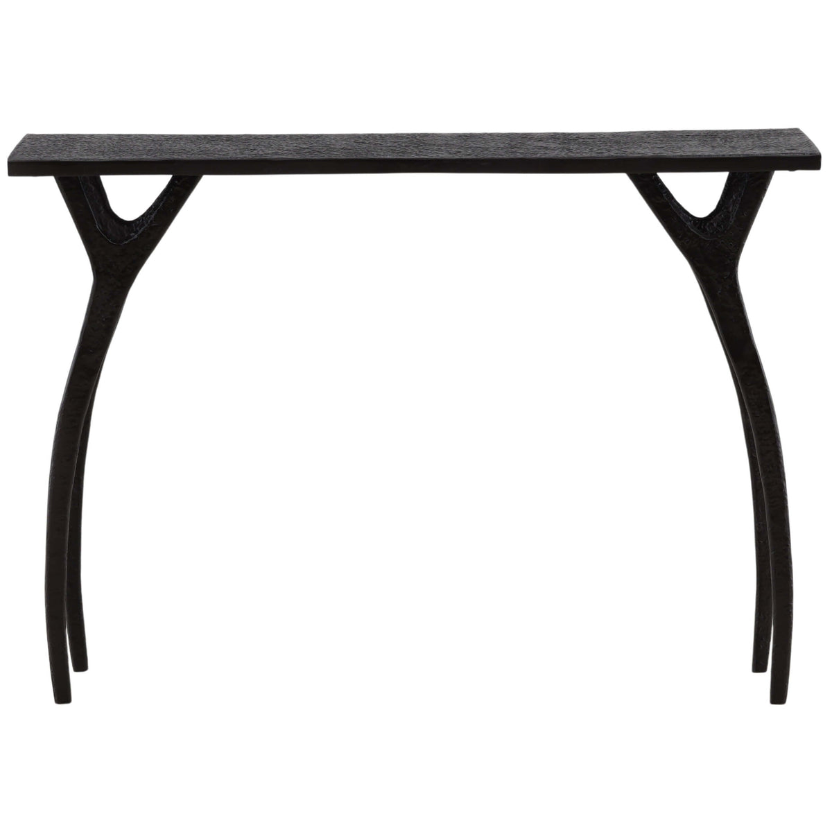 Bastien Console Table, Black by Dovetail at Eve Furniture